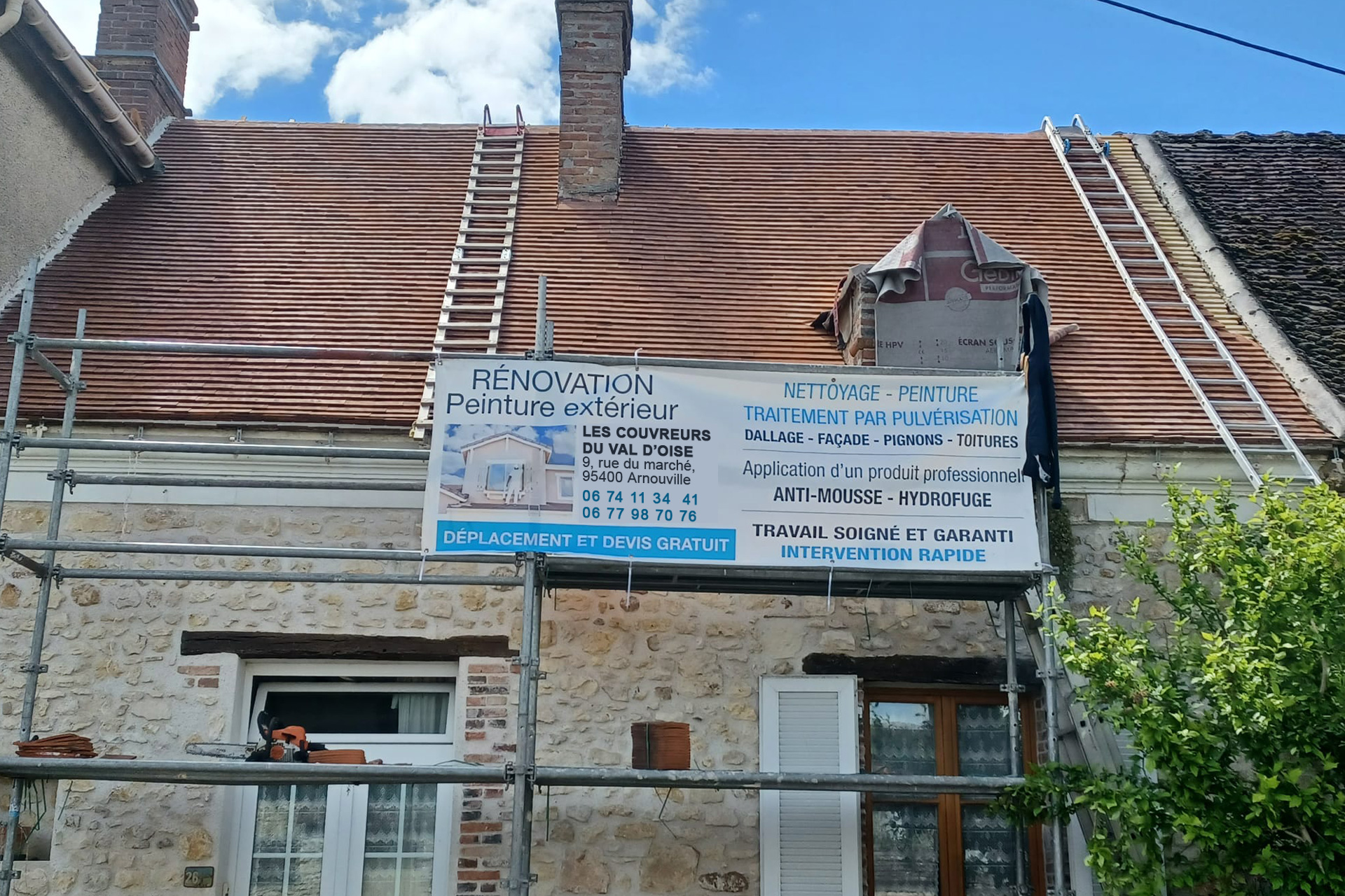 Entreprise de couverture à Arnouville (95400) dans le Val d'Oise (95)